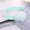 Banda para el cabello de bebé, banda para el cabello de gasa con lentejuelas para bebés europeos y americanos, banda para el cabello con flores para niños, lindas diademas al por mayor