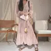 Enviado. Vestido largo de manga larga, de alta gama, holgado, elegante, que ciñe la cintura, adelgazante, para mujer, vestido largo retro francés 25077