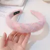 Faixa de Cabeça com Coroa Alta para Mulheres, Novo Estilo com Toque de Luxo, Faixa de Cabelo Larga Versátil para Sair, Acessório de Cabelo para Lavar o Rosto