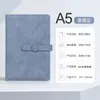 Caderno Personalizável com Impressão de Logo, Fivela, Couro Bovino com Textura de Pele, Bloco de Notas para Escritório, Diário A5, Caderno Criativo