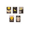 Cross-border europeu e americano tarot preto sol lua caveira bússolas acessórios faça você mesmo pingente colar chaveiro