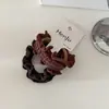 Goma para el Pelo Ancha Elástica de Color Sólido Estilo Coreano con Volantes Plisados, Alta Elasticidad, Suave con el Cabello, Sujetador de Cola de Caballo, Cuerda para el Cabello para Mujer