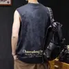 Chaleco Deportivo Lavado Retro Americano para Hombre Sudadera Holgada sin Mangas Fitness Baloncesto Verano Camiseta sin Mangas de Moda