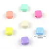 Luz Acrílica para Macarrones de Color Claro Corazón de Caramelo con Forma de Lazo Cuentas Irregulares Materiales de Cuentas DIY para Niños Accesorios de Joyería