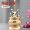 Fornecimento direto da fábrica de latão de cobre completo Buda coração Sutra Lâmpada de óleo Atacado Home Buddha Hall Supply Butter Lamp Plain Lamp Ornamentos