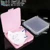 Caixa de Máscara de Poeira de Plástico PP, Caixa Personalizada para Pincéis de Maquiagem, Caixa de Algodão para Remover Maquiagem, Caixa de Armazenamento Transparente