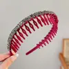 Faixa de Cabeça Floral Dentada Doce para Mulheres, Uso Diário ao Ar Livre, Faixa de Cabelo com Fita Superior de Caveira Alta, Prendedor de Cabelo Integrado, Acessório de Cabelo