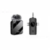 Microfone de Lapela Sem Fio F11 Um para Dois Profissional Redução Inteligente de Ruído Microfone de Lapela para Transmissão ao Vivo em Praça Microfone Um para Dois