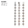 Nuevo Estilo de Cabello de Diamante Transfronterizo Europeo y Americano Más Vendido Plata de Ley S925 Moissanita Champagne Marca de Moda Hip Hop Accesorios de Pulsera Cruzada