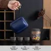 Conjunto de Chá Kung Fu de Argila Roxa que Muda de Cor para Viagem Copo Portátil de Preparo Rápido Presente Comercial Lembrança Loja de Pontos Planejamento de Publicidade