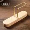 Suporte para filtro de café de madeira maciça estilo nórdico, caixa de armazenamento para filtro de café pour-over manual, organizador de mesa em madeira natural e metal