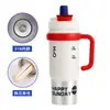 Taza aislada de acero inoxidable con revestimiento cerámico al por mayor de fábrica, taza para beber de doble uso, taza de hielo multicolor elegante y moderna
