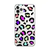 16 Funda de Teléfono de Estampado de Leopardo de Moda de Alta Transparencia 17 Adecuada para 14Pro Max Funda Protectora 13 Funda Suave Anti-Caídas 15 para Mujeres