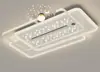 Lámpara de sala de estar italiana minimalista de cielo estrellado nuevo, lujo ligero con una sensación de alta gama, lámpara de techo rectangular simple nórdica, accesorios de iluminación Zhongshan