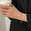 Tobillera de Acero de Titanio con Estrella, Luna y Diamante para Mujer Popular Anillo para Pierna Explosiones de TikTok Mori Oro Rosa 18K Joyería para Novia Hermana