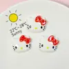 Accesorios para Joyería DIY de Gato Lindo de Dibujos Animados Personalizados Parche de Resina Cubierta Protectora para Funda de Teléfono Móvil Pasador Materiales Hechos a Mano