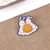 Insígnia de desenho animado do Festival do Meio Outono, broche de acrílico fofo, pingente para mochila, um pequeno presente para crianças, acessório decorativo