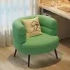 Sillón de piel de cordero de celebridad de Internet BOBO, sofá individual para sala de estar, dormitorio, guardarropa, sillón de maquillaje, tocador.