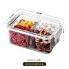 Envase de grado alimenticio caja de almacenamiento de té tanque sellado transparente 460ml té perfumado medicina herbolaria china 680ml tanque de almacenamiento con compartimentos