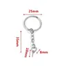 Llavero de Acero Inoxidable, Colgante de Llavero Engrosado y Endurecido, Accesorios para Llaveros DIY Hechos a Mano