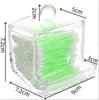 Caixa Transparente para Cotonetes, Caixa de Armazenamento de Cotonetes à Prova de Vazamento, Pote para Banheiro, Caixa de Armazenamento de Joias em Acrílico, Caixa Plástica para Cosméticos