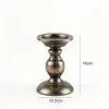 Castiçal americano à luz de velas jantar vela copo atmosfera decoração preto ferro castiçal artesanato ornamentos fabricantes fornecimento