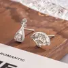 Brincos Versáteis Estilo Chinês Retrô Exquisitos, Design de Leque Dobrável e Pipa para Mulheres, Brincos de Luxo Leve, Modernos e de Alta Qualidade