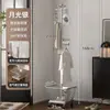 Perchero, de pie vertical para dormitorio, perchero de ropa de lujo ligero, almacenamiento para el hogar, sala de estar, perchero móvil para ropa