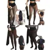 2026TK nuevo modelo de leggings color cacao con forro de lana, pantalones ajustados semitransparentes con costura de una sola línea al frente y atrás, adecuados para uso invernal transfronterizo