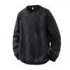 Moletom masculino de estilo neutro para primavera, top estiloso e legal de camurça resistente, nova camiseta de manga comprida, camada base HH8913
