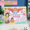 Certificado del Día del Maestro 2026 Hecho a Mano Tarjeta de Felicitación DIY Kit de Materiales para Manualidades Infantiles Regalo de Jardín de Infancia para Maestros