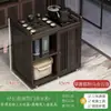 Mesa de Chá Pequena Móvel para Casa Mesa de Chá Madeira Maciça Carrinho de Chá Chaleira de Água Armário de Chá Integrado com Rodas Mesa Lateral de Chá Bandeja de Chá Kung Fu