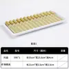 Plato para Hot Pot de Camarones de Autoservicio, Molde de Camarones tipo Bambú, Set de Contenedores Tubo de Bambú para Camarones Especiales, Plato de Exhibición Apilable