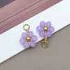 Contas Coloridas a Vácuo para Conservar a Cor Flor de Cristal Margarida Pingente Brincos Criativos DIY Puros Feitos à Mão Acessórios de Pérola de Imitação