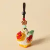 Llavero Colgante Tallado en Madera Hecho a Mano de Pollo Colgante Zodiacal de Pollo Colgante para Mochila Escolar Lindo Regalo de Cumpleaños para Compañeros de Clase