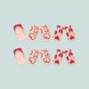 Uñas postizas portátiles para el Día de San Valentín transfronterizo, parche de uñas de amor rojo romántico, uñas postizas acabadas