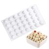 Forma de bolo de mousse de concha de 6 peças transfronteiriça, forma de silicone de chocolate de bola redonda, forma de aromaterapia de vela