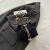 Bolsa Pequena Fashion Estampa de Leopardo Feminina 2026 Outono/Inverno Nova Bolsa de Mão Tipo Balde Bolsa Transversal Casual Elegante Retrô com Corrente