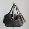 Diseño de Nicho Estilo Coreano Bolso de Mano Tejido Perezoso Gran Capacidad para Viajes Cotidianos Bolso de Hombro Retro Bolso de Axila