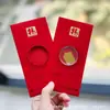 Adesivos de Telefone de Ouro Puro 999 para o Festival da Primavera, Artesanato em Metal de Envelope Vermelho de Alta Qualidade, Presentes para Reunião Anual