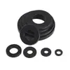Gaxeta Rígida de Nylon PA66 Arruela Isolante de Plástico Preto Branco Redonda Resistente ao Desgaste Arruela Plana M2M3M4M5M6-
