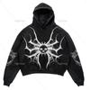 2023 nuevo casual letra explosión estampado ropa de hombre calavera moda sudadera hombre Harajuku vintage otoño