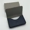 Portatarjetas de textura lavada con cierre magnético del fabricante en stock, maletín, estuche de regalo para tarjetas de visita de piel sintética