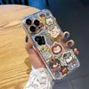 Funda para Teléfono Móvil Apple 16 15 14 13Promax 17 Transparente 17Pro con Collage Retro de Gato Manzana