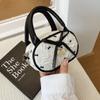 Bolsa Quadrada Mini Plissada com Laço Moda Tendência para Mulheres Verão 2025 Nova Bolsa de Ombro Transversal Mochila de Alto Valor