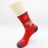 Calcetines navideños, calcetines festivos, calcetines de tubo de dibujos animados para mujer, calcetines transfronterizos, calcetines de regalo de Año Nuevo, calcetines rojos, fabricantes al por mayor