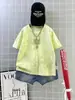 Venta Directa de Fábrica Camiseta de Verano Tie-Dye para Niños Algodón Sorona Holgada de Manga Corta Moda Bordada para Niños Mayores