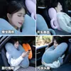 Almohada de Coche con Forma de Corazón Cojín Multiusos para Coche Almohada de Coche de Felpa Almohada Cervical Cojín para Cintura Asiento Almohada para Dormir Infantil