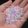 Cuentas de vidrio transparentes blancas de 2 mm para manualidades, accesorios de joyería, materiales de confección, fabricantes al por mayor.