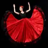 Ropa de Rendimiento, Falda Media de Baile de Apertura, Falda de Baile Español de Corrida de Toros para Mujer Adulta, Falda Larga de Danza del Vientre, Falda de Gran Oscilación para Mujer